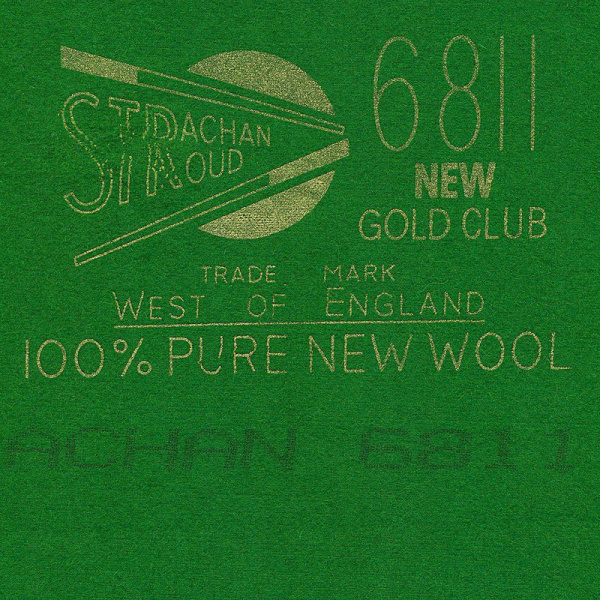 Бильярдное сукно для снукера Milliken Strachan 6811 New Club, 196 см (оливковый зеленый)